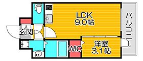 ミラージュパレス難波グランツ  ｜ 大阪府大阪市浪速区桜川4丁目（賃貸マンション1LDK・13階・31.92㎡） その2