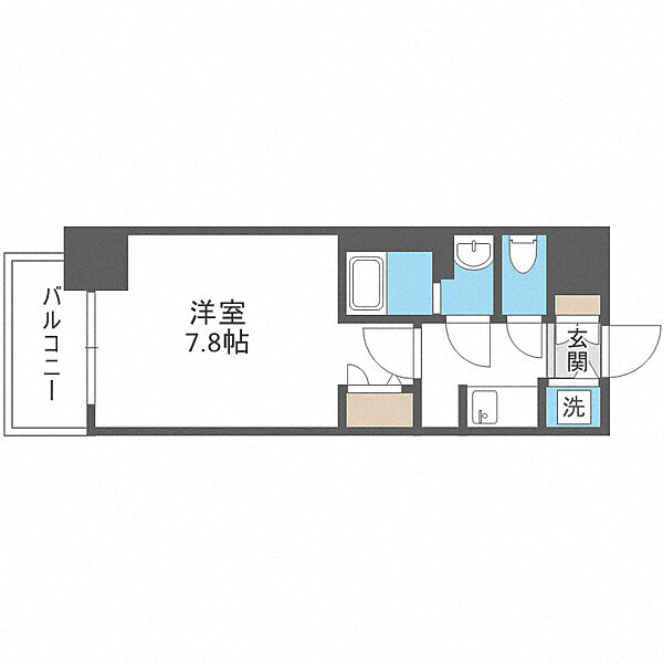 サムティ夕凪LUKSUS ｜大阪府大阪市港区夕凪1丁目(賃貸マンション1K・9階・24.33㎡)の写真 その2