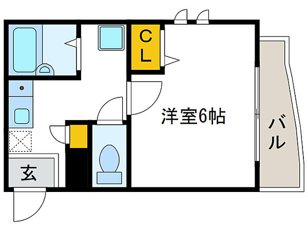 パステージ大正 ｜大阪府大阪市大正区三軒家東4丁目(賃貸マンション1K・2階・19.34㎡)の写真 その2