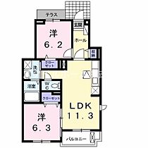 フラン　アンジュ 101 ｜ 愛知県豊田市西中山町椋木65番地1（賃貸アパート2LDK・1階・56.84㎡） その2