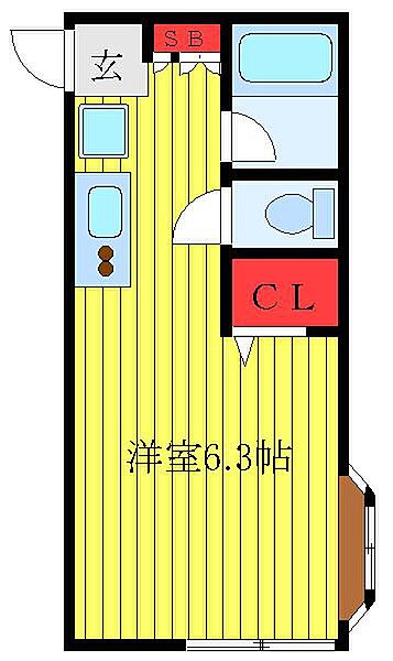 オリンピアハイツ 201｜東京都豊島区池袋本町3丁目(賃貸アパート1R・2階・20.00㎡)の写真 その2