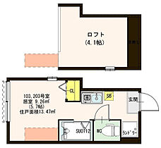 Ｆｅｌｉｚ 103 ｜ 東京都板橋区泉町（賃貸アパート1R・1階・13.47㎡） その2