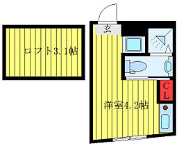 ビジュー池袋レジデンス 203 ｜ 東京都豊島区池袋本町4丁目（賃貸アパート1R・2階・10.68㎡） その2