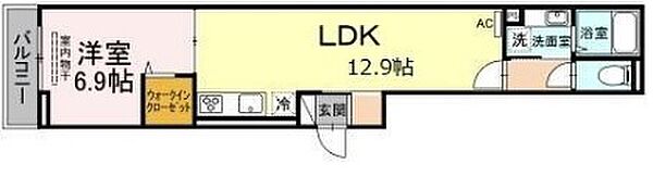 セジュール西台7 205｜東京都板橋区西台3丁目(賃貸アパート1LDK・2階・45.27㎡)の写真 その2