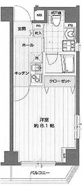 グラントゥルース赤羽 702｜東京都北区赤羽1丁目(賃貸マンション1K・7階・25.75㎡)の写真 その2