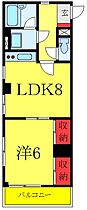 サンノームツチヤ 205 ｜ 東京都板橋区常盤台1丁目（賃貸マンション1LDK・2階・36.34㎡） その2