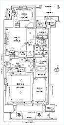 プラウド松戸 3LDKの間取図画像