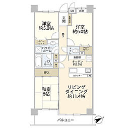 エクセレント浦安 3LDKの間取図画像