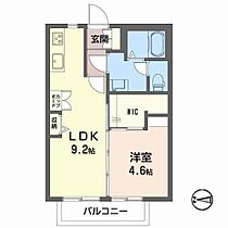 ジュネス・ルミエール　Ｃ棟 106 ｜ 鳥取県倉吉市福庭町2丁目130（賃貸アパート1LDK・1階・35.40㎡） その2