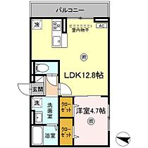 カーサ・テソーロ 303 ｜ 鳥取県倉吉市八屋140番5（賃貸アパート1LDK・3階・41.67㎡） その2