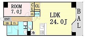 大阪府大阪市北区中崎3丁目（賃貸マンション1LDK・5階・70.02㎡） その2