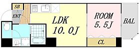 大阪府大阪市浪速区敷津西2丁目（賃貸マンション1LDK・3階・38.42㎡） その2