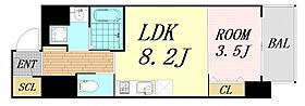 大阪府大阪市東淀川区東中島1丁目（賃貸マンション1LDK・9階・34.52㎡） その2