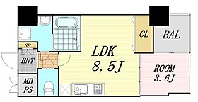 大阪府大阪市北区西天満5丁目（賃貸マンション1LDK・13階・30.85㎡） その2