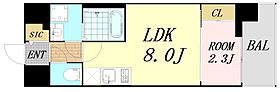 大阪府大阪市浪速区日本橋東1丁目（賃貸マンション1LDK・6階・28.00㎡） その2