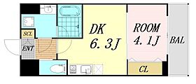 大阪府大阪市中央区農人橋3丁目（賃貸マンション1DK・10階・28.69㎡） その2