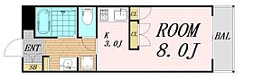 大阪府吹田市垂水町3丁目（賃貸マンション1R・5階・28.25㎡） その2