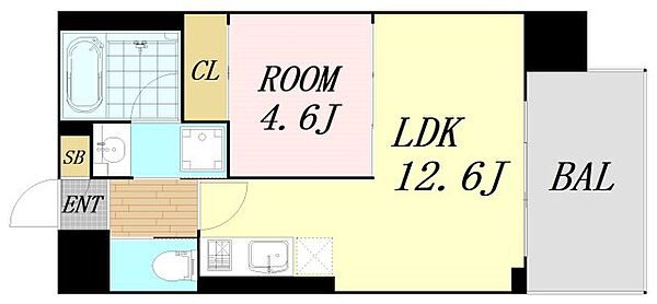 プレジオ弁天町 ｜大阪府大阪市港区弁天3丁目(賃貸マンション1LDK・10階・40.32㎡)の写真 その2