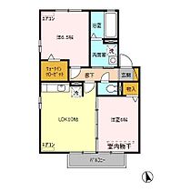 ウィニング・ワン 202 ｜ 栃木県佐野市高萩町1314-5（賃貸アパート2LDK・2階・53.76㎡） その2