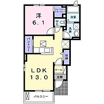 グレース　たまの木　Ｂ 101 ｜ 栃木県栃木市大宮町2832番地4（賃貸アパート1LDK・1階・45.77㎡） その2