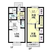 カサ・アルセ 105 ｜ 栃木県下都賀郡壬生町中央町16-11（賃貸アパート2LDK・1階・57.23㎡） その2