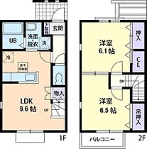 Harvest　Palace 108 ｜ 栃木県佐野市田沼町1550-3（賃貸アパート2LDK・1階・56.30㎡） その2