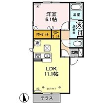 ボナ デルソーレ 101 ｜ 栃木県佐野市富岡町707-2（賃貸アパート1LDK・1階・41.27㎡） その2