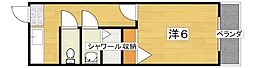 レジデンスエクセレ 1Kの間取図画像