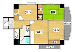 グランフォルム彩都 3DKの間取図画像