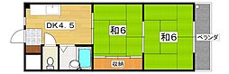 栄光サンプラザ 2Kの間取図画像