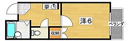 グランエスポワール 1Kの間取図画像