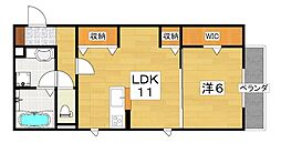 メゾンデュココン 1LDKの間取図画像