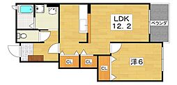 フォルシュ 1LDKの間取図画像