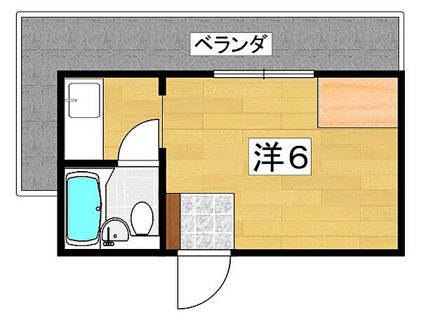 レナジア摂南大学前 ｜大阪府寝屋川市池田中町(賃貸マンション1R・3階・14.85㎡)の写真 その2