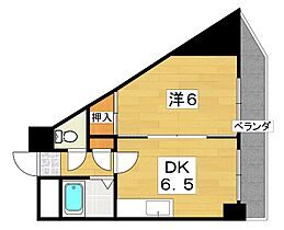 エム・ケイ7　東香里園  ｜ 大阪府寝屋川市東香里園町（賃貸マンション1DK・5階・27.00㎡） その2