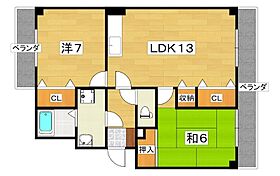 昇栄マンションII  ｜ 大阪府寝屋川市打上元町（賃貸マンション2LDK・2階・60.85㎡） その2