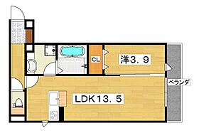 Avenir  ｜ 大阪府寝屋川市池田新町（賃貸アパート1LDK・2階・43.72㎡） その2