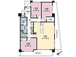 メディウス青葉台 3LDKの間取図画像