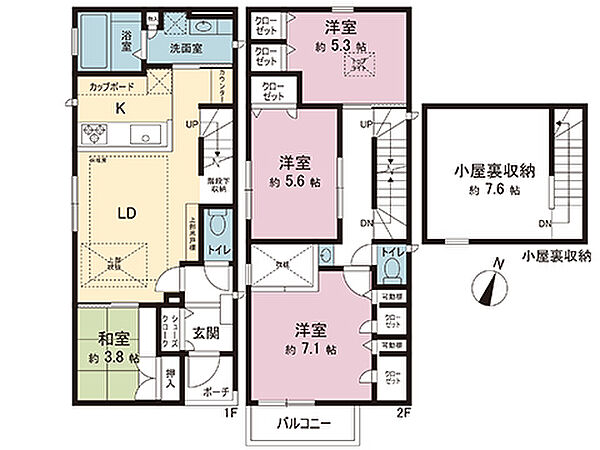 間取りを拡大表示