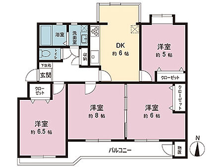 間取図です。図面と異なる場合は現況を優先させていただきます。