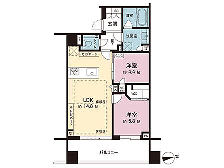 間取図です。図面と異なる場合は現況を優先させていただきます。