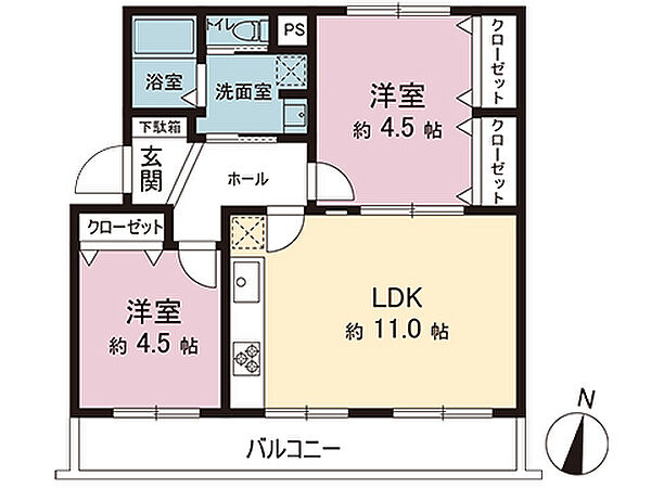 間取りを拡大表示