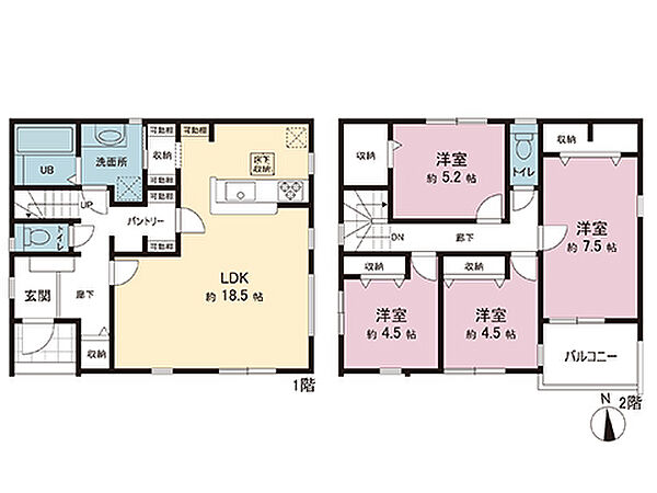 間取りを拡大表示