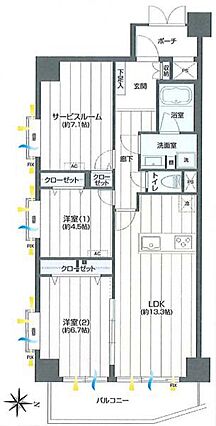 間取図です。図...