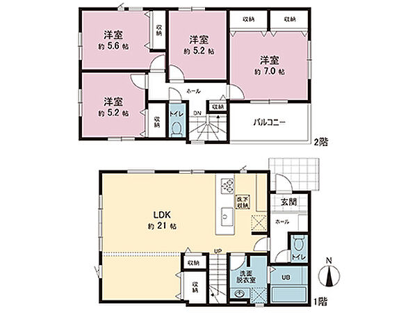 間取りを拡大表示