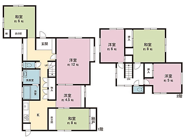 間取りを拡大表示