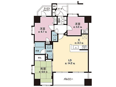 間取図です。図面と異なる場合は現況を優先させていただきます。
