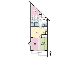 ニュー淵野辺ハイツ 3DKの間取図画像