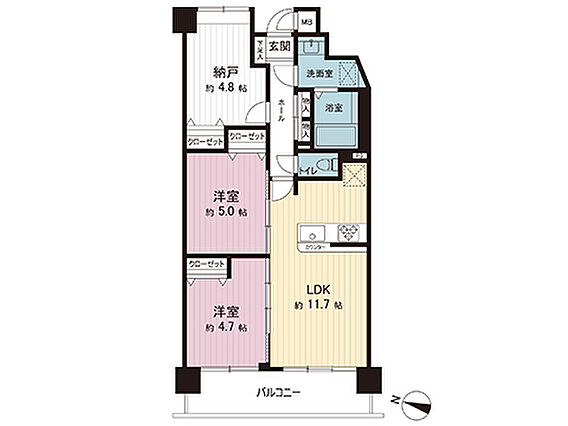 間取図です。図...