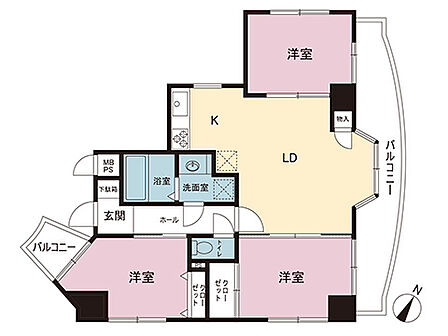 間取図です。図面と異なる場合は現況を優先させていただきます。